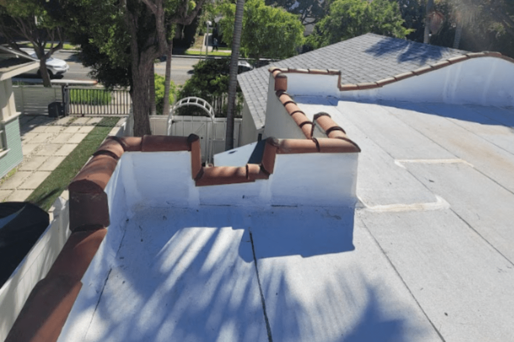 Torch-down modified bitumen flat roof in Pasadena, CA by California Building Professionals