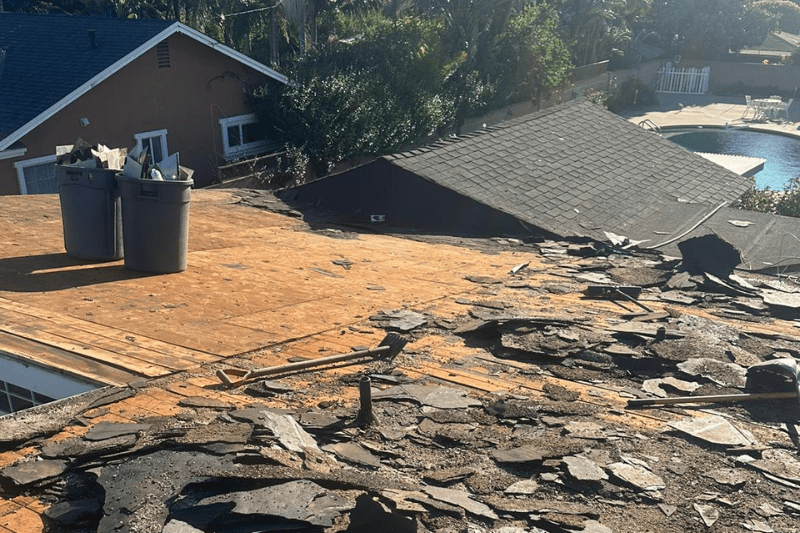 metal roof installation